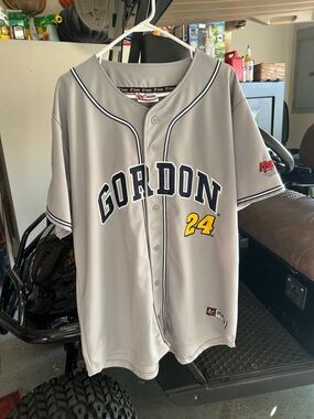 Chase Authentics Gray "Gordon 24" Baseball Jersey